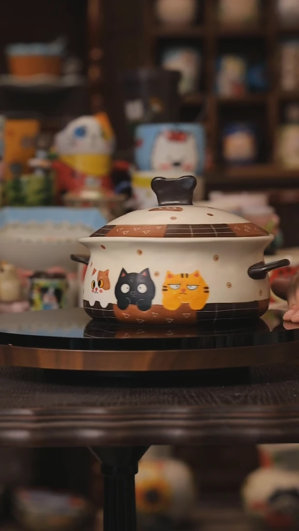 摆件景德镇釉下彩绘设计师款式陶瓷