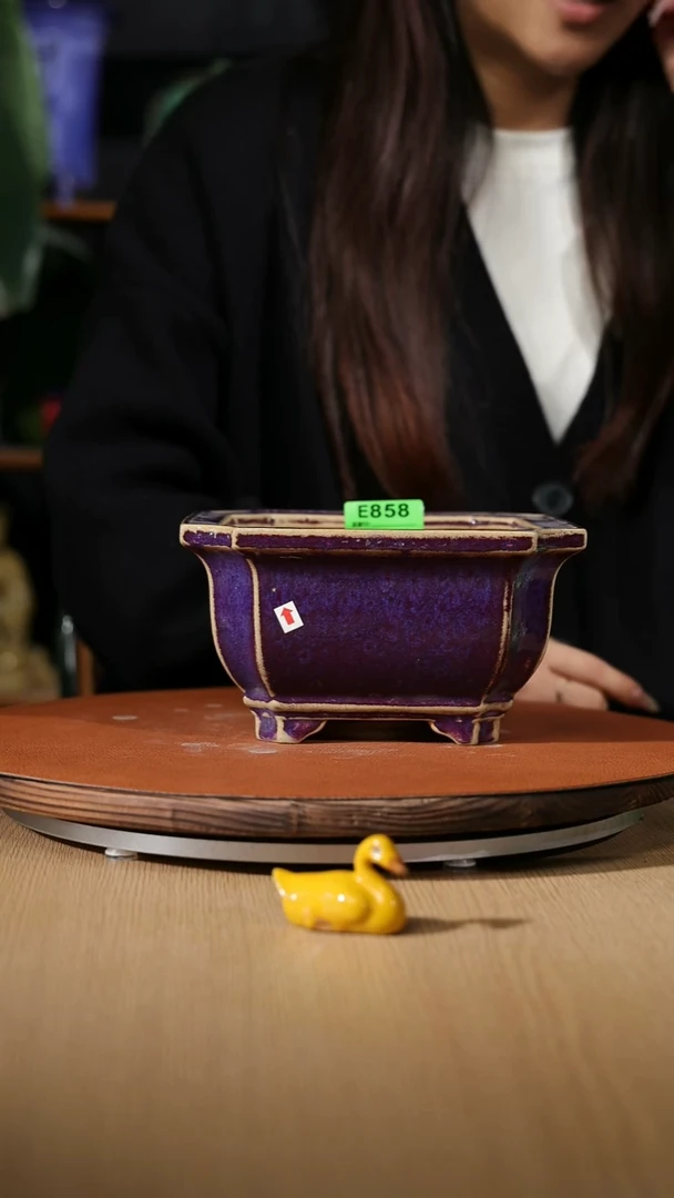 【石湾花盆】7.5寸倭角兰盆858