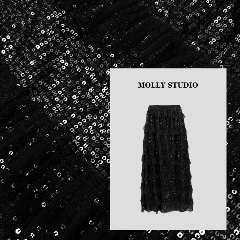 【暮光星辰】Molly  百搭时尚气质显瘦 半身裙  M2025301