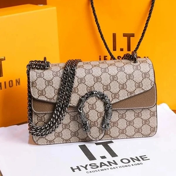 酒神包单肩包网红耐刮小方包女士潮流单肩时尚摩登印花斜挎包