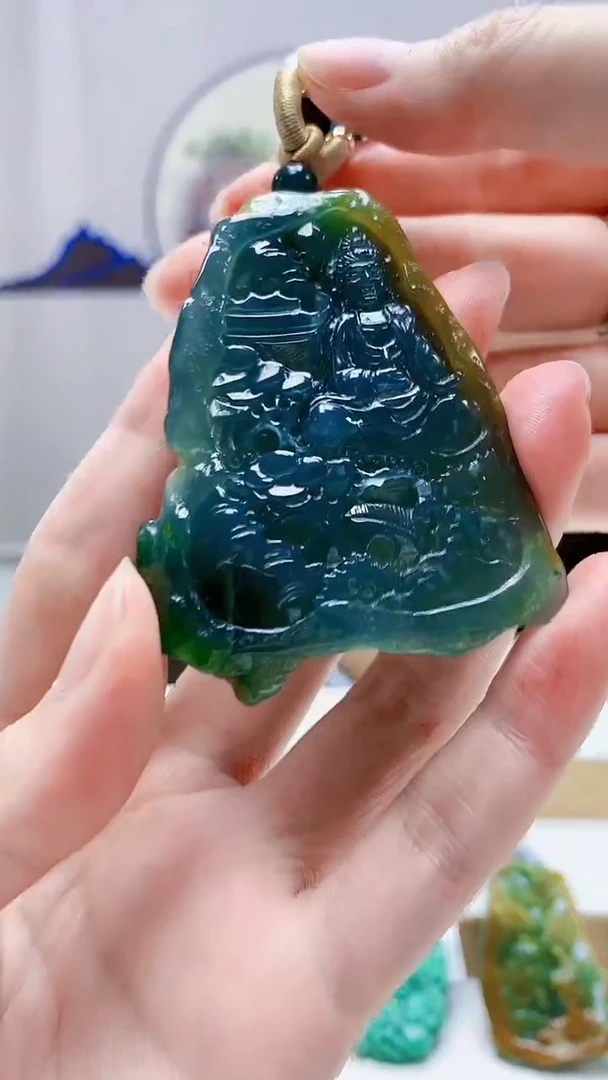 未镶嵌定制翡翠5145zm-毛货挂件15