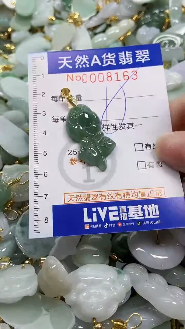 颈饰未镶嵌翡翠天然A货翡翠