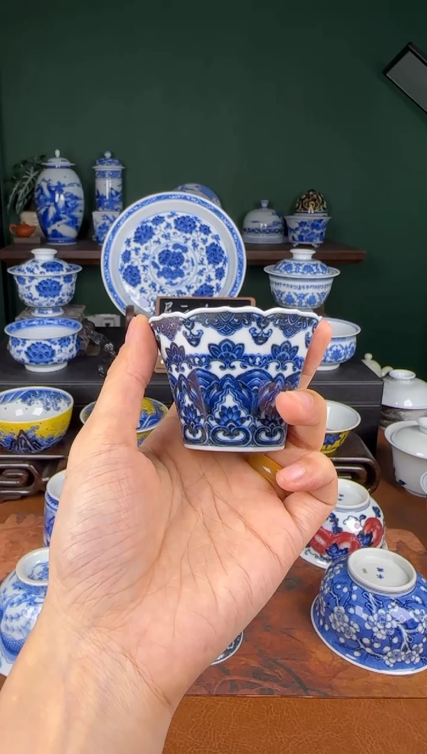 杯洪印幕明。宝相  八方杯