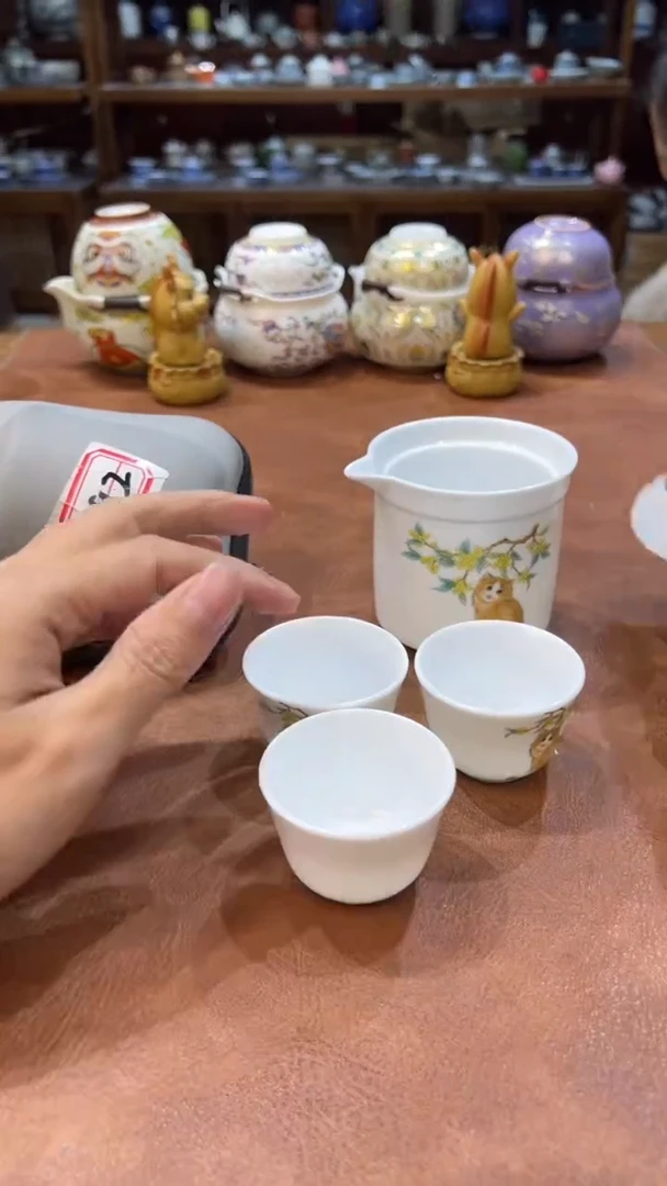 真的很便宜会开片的旅行茶具