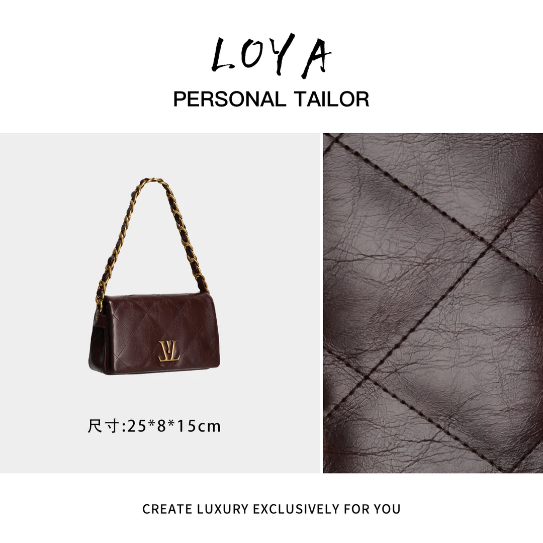 大号【洛洛定制】GQ-89503-咖啡轻奢时尚百搭新款女包