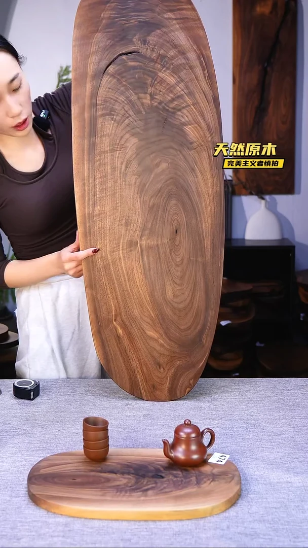 木北美黑胡桃原木.干裂疤结不属于商品质量问题完美主义者慎拍