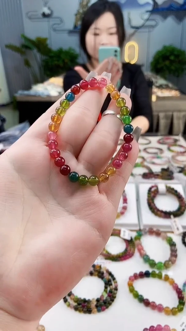 【闪购商品】碧玺手链未镶嵌G2617060单圈颜色微差发1