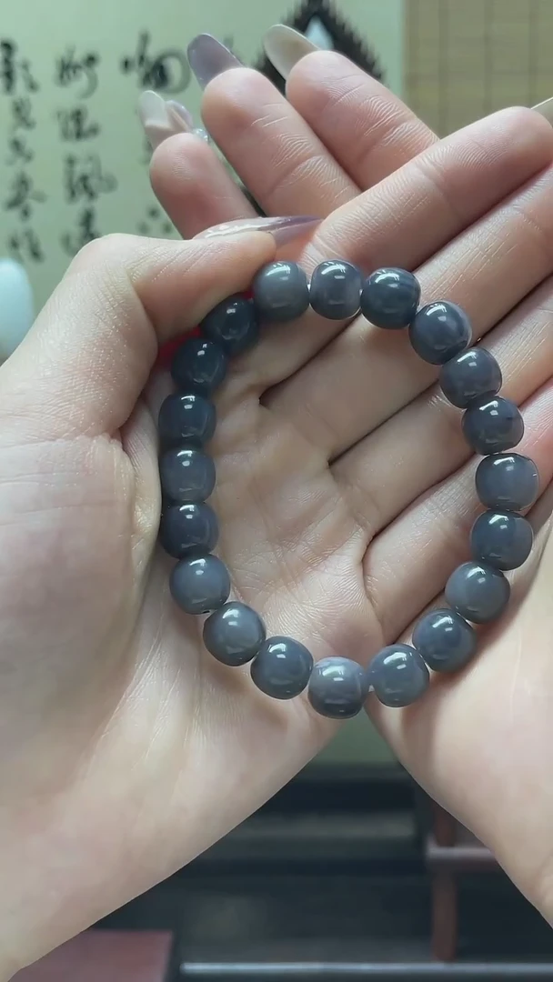 【闪购商品】和田玉手串未镶嵌烟紫手串