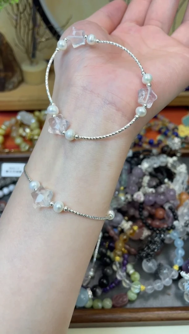 【闪购商品】水晶手链银S925镶嵌540手串