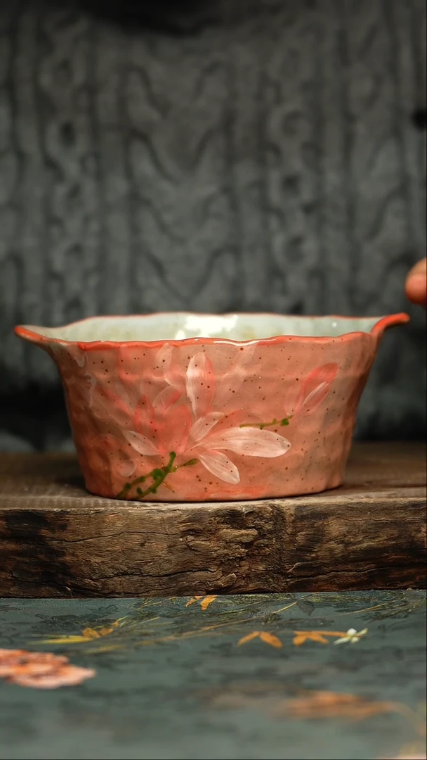 【闪购商品】杯釉下彩手工手绘同款陶器