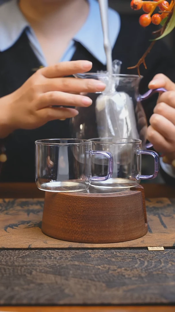 【闪购商品】观禄煮茶器+清禾杯对杯 浅紫色