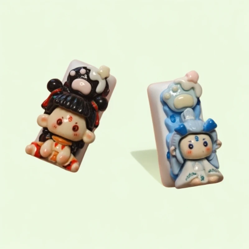 手工立体食玩美甲打字神器键帽可爱立体卡通玩具