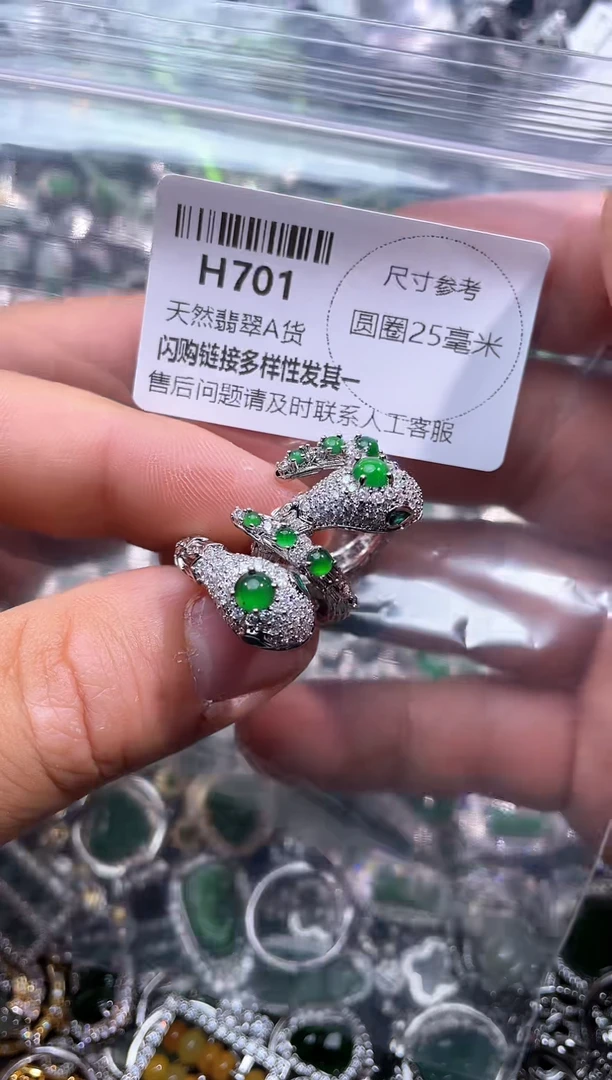 【闪购商品】翡翠颈饰未镶嵌H701戒指 多样性发其一