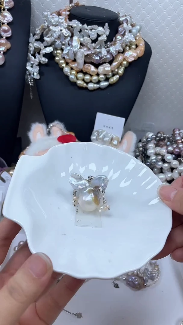淡水珍珠未镶嵌吊坠(不含链)【纯恬巴洛克饰品】