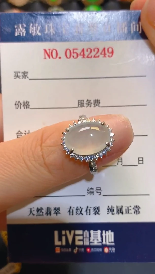 银S925镶嵌翡翠耳饰天然
