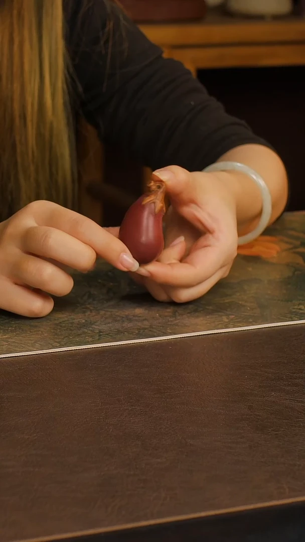 紫砂茶宠紫砂茄子