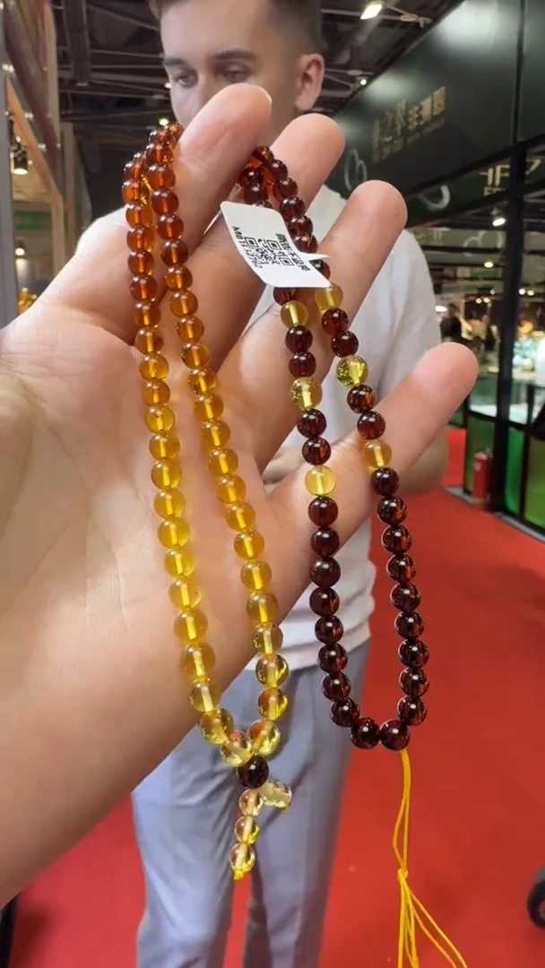 未镶嵌颈饰琥珀杭州珠宝展假一罚十