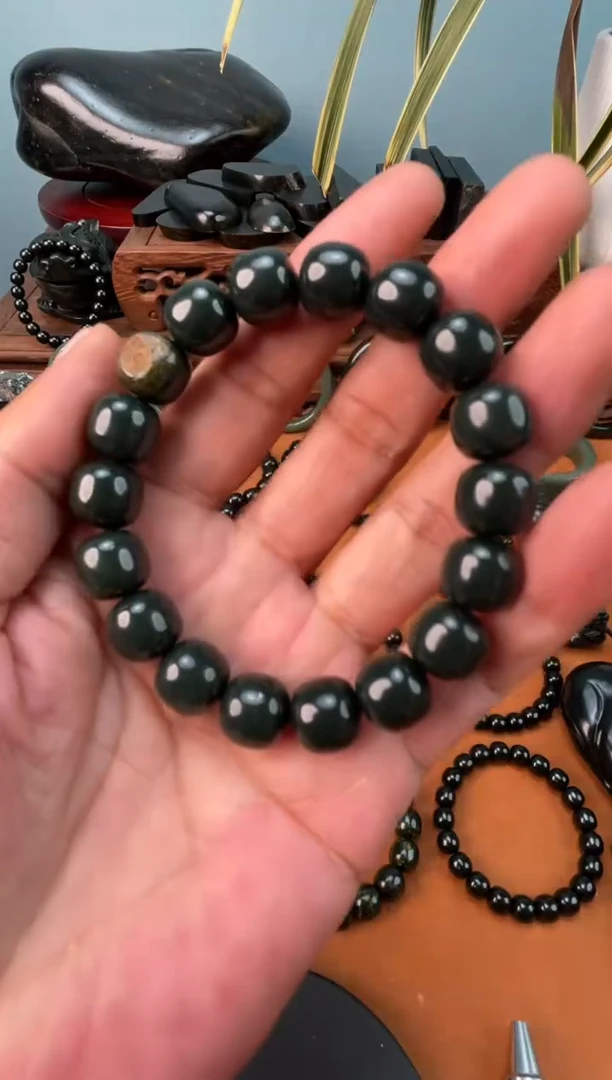 手链未镶嵌和田玉新疆和田玉皮勒村塔青卡12红皮