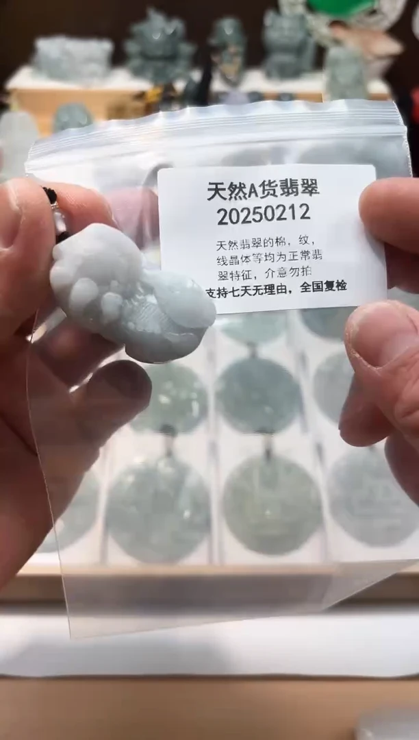 颈饰未镶嵌翡翠天然翡翠A货1204