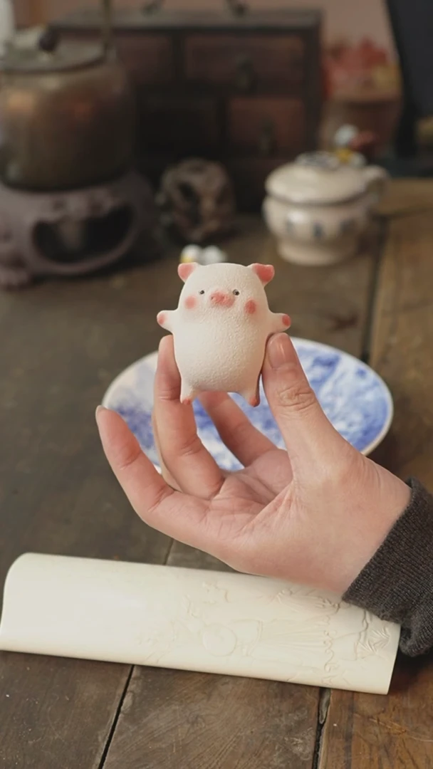 【闪购商品】紫砂茶杯紫砂茶宠躺平猪