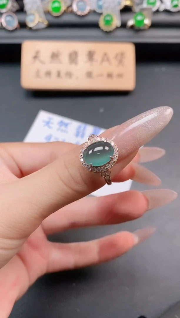 银S925镶嵌戒指翡翠1111