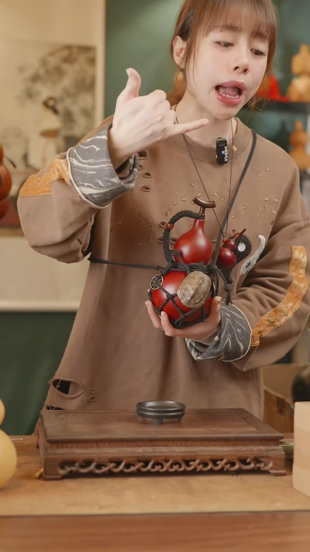 【闪购商品】29号精品天然大漆工艺防渗内胆酒葫芦~