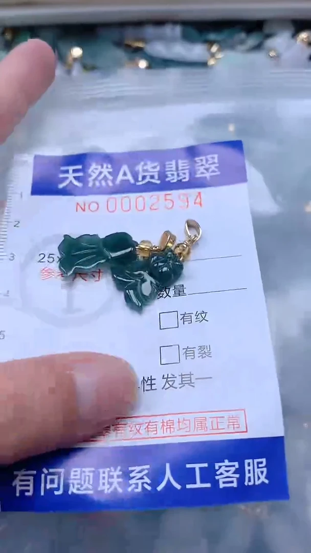 翡翠未镶嵌吊坠(不含链)1