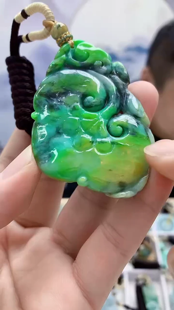 未镶嵌定制翡翠4898bb-毛货挂件45