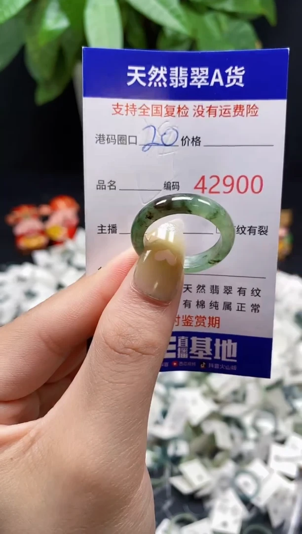 翡翠戒指未镶嵌天然翡翠戒圈2900