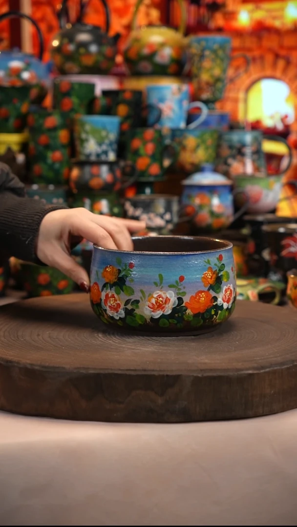 油画   釉下彩  水洗