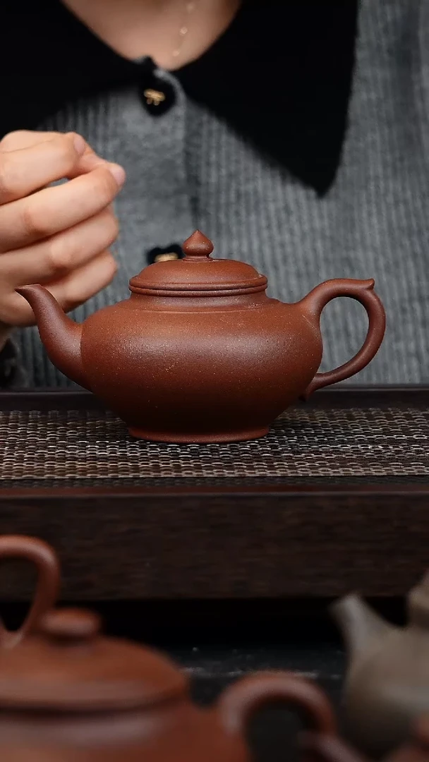 【闪购商品】紫砂茶壶微瑕壶身笑樱290cc紫泥