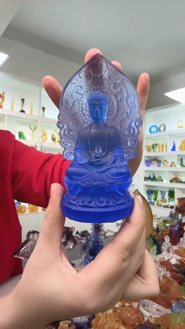 手工艺品琉璃药师佛