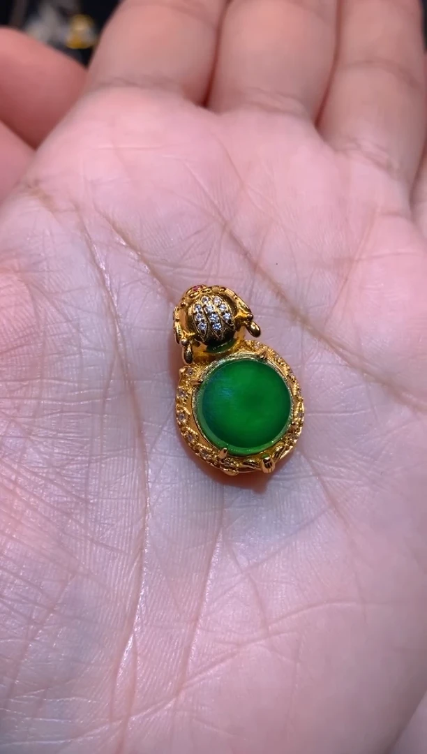 【闪购商品】翡翠吊坠(不含链)银S925镶嵌龙龟