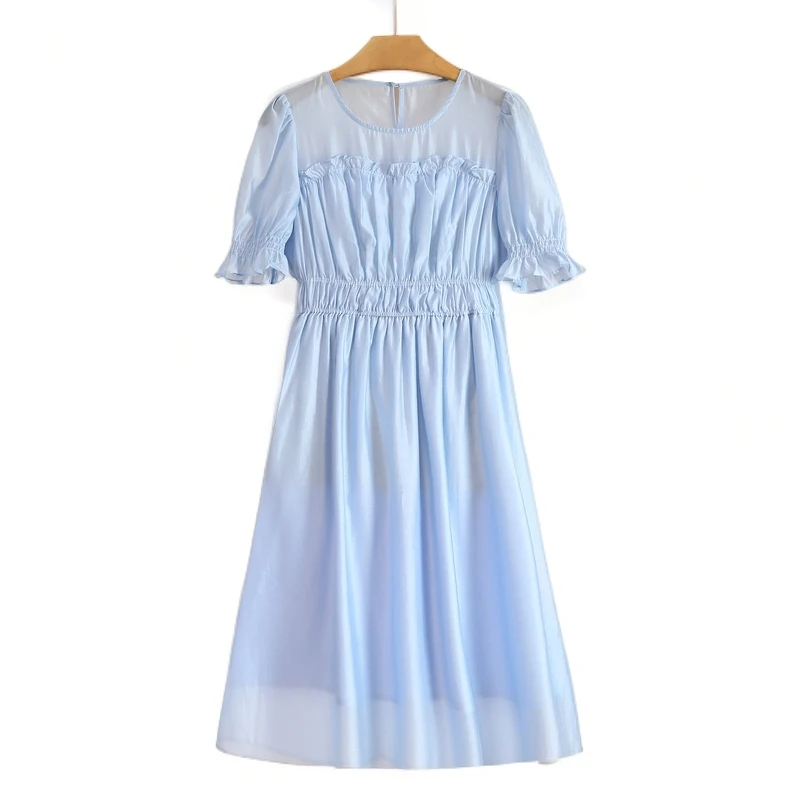 F216-伍莎服饰云仓百搭时尚新款夏季连衣裙#SAM46L064