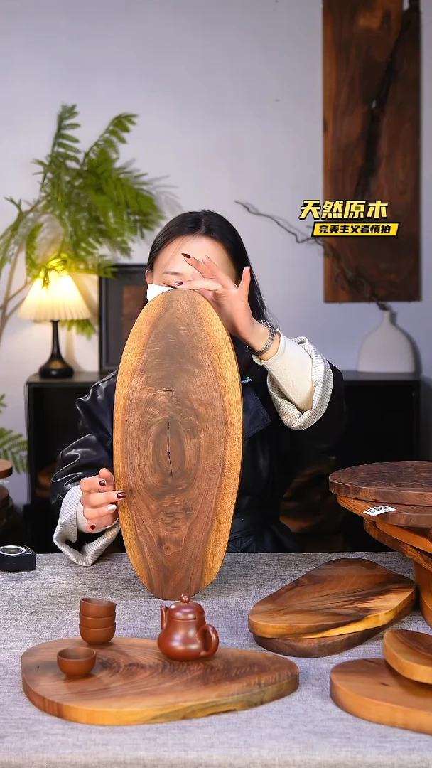 木北美黑胡桃原木.干裂疤结不属于商品质量问题完美主义者慎拍