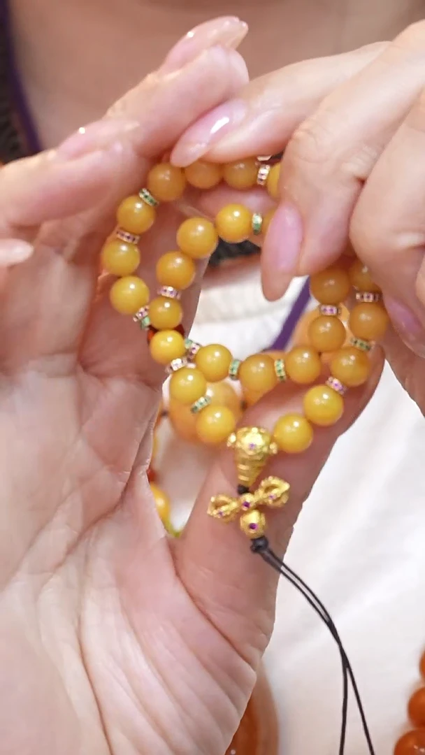 蜜蜡颈饰未镶嵌2465天然蜜蜡珠宝奇石云端妖孽全部保真