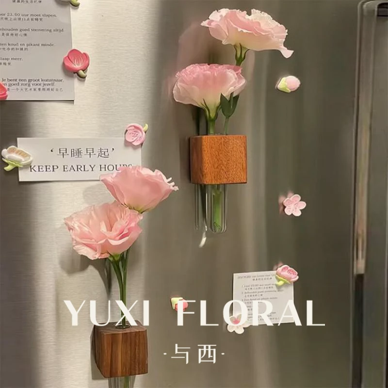 YUXI/与西磁吸插花器冰箱贴新款创意车载装饰宠物毛发胡子收纳