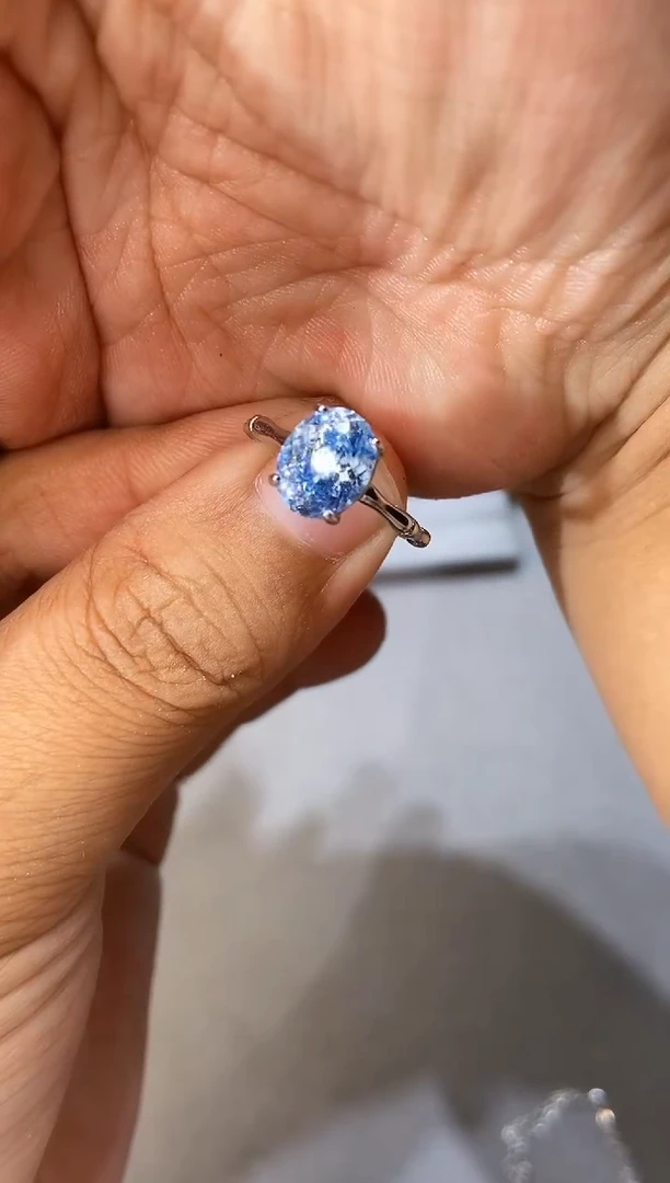 托帕石戒指银S925镶嵌.......