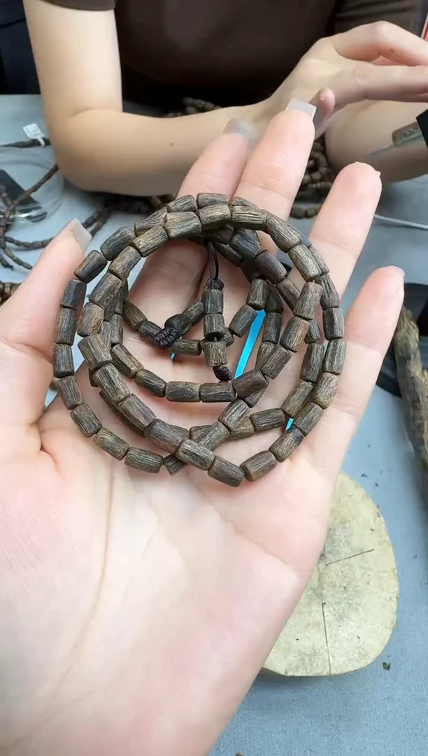 沉香手串0616张勺子沉水随型多圈多样性发一