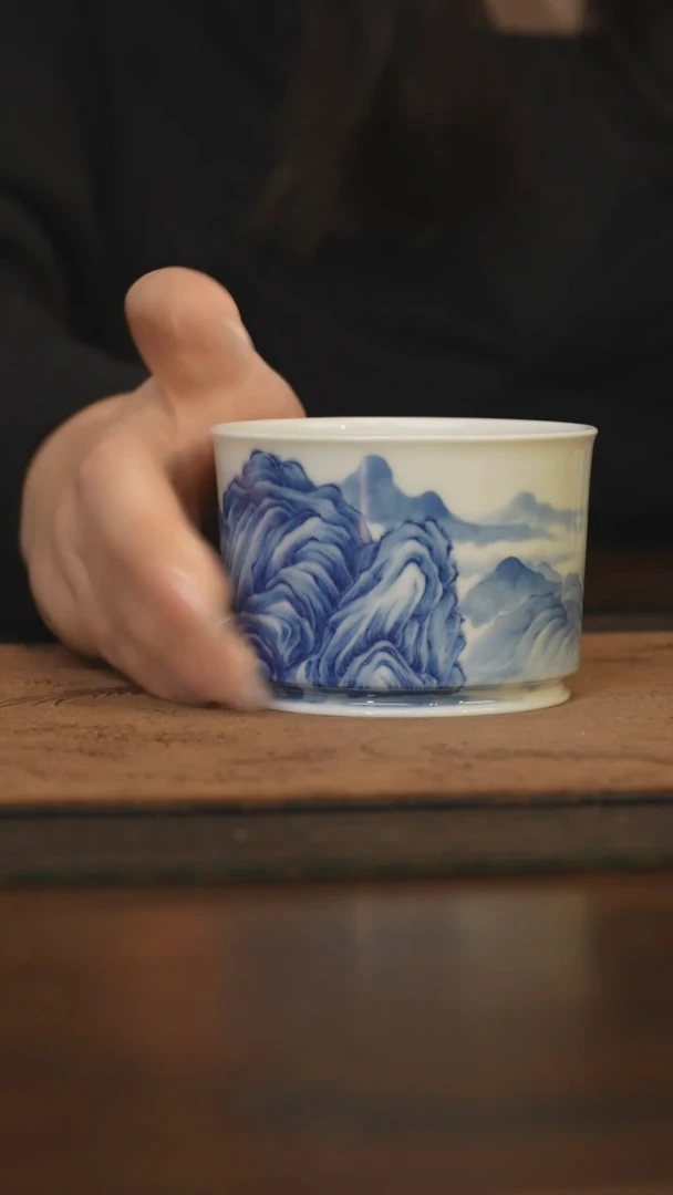 杯柴窑青花破价福利
