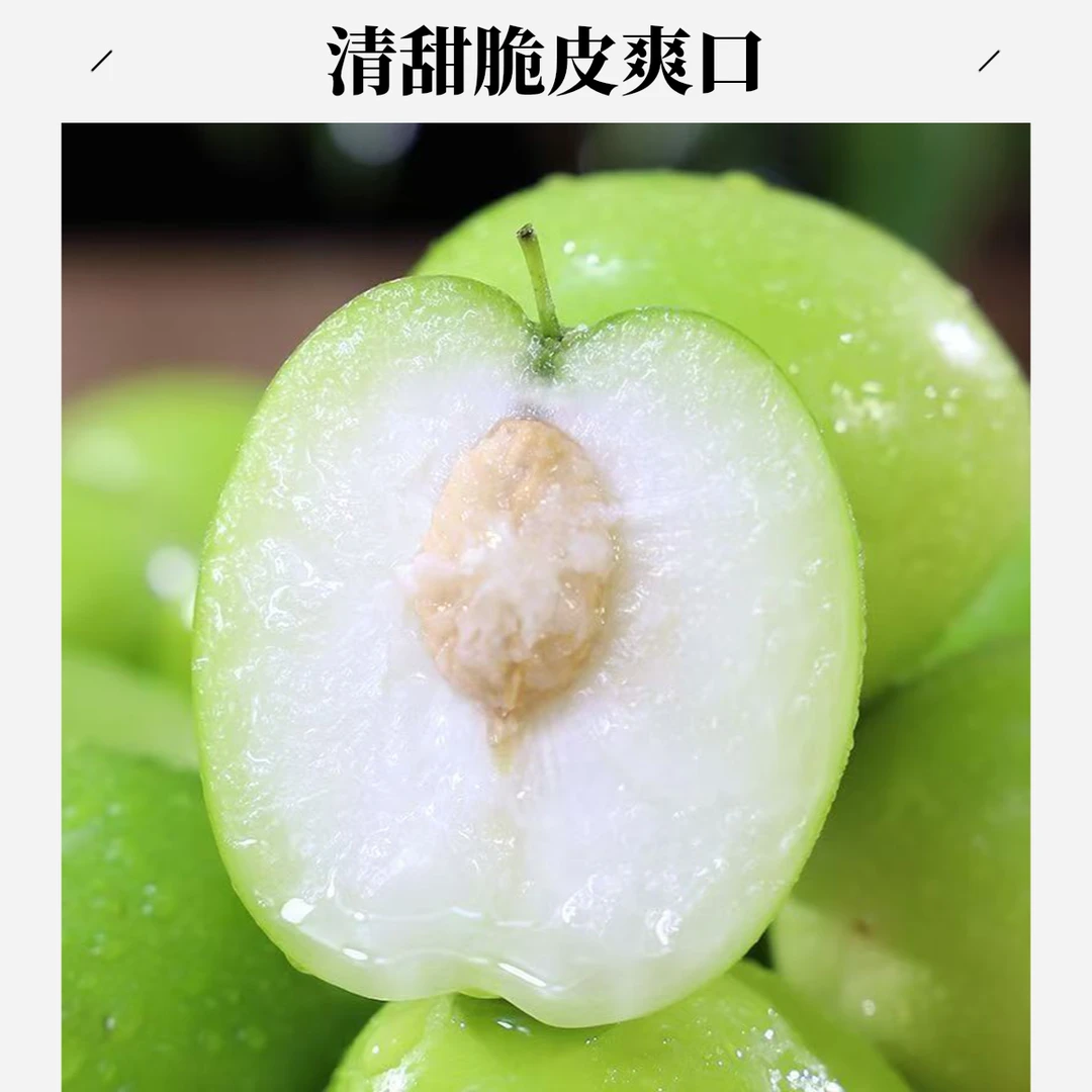 【精品大青枣5斤】广西天密冬枣清甜脆皮水果汁水大青枣5斤装