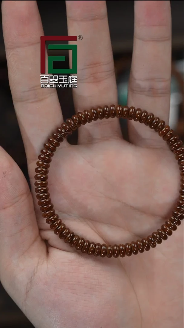 紫金鼠手串4627咖皮实心算盘珠药片卡6+尺寸