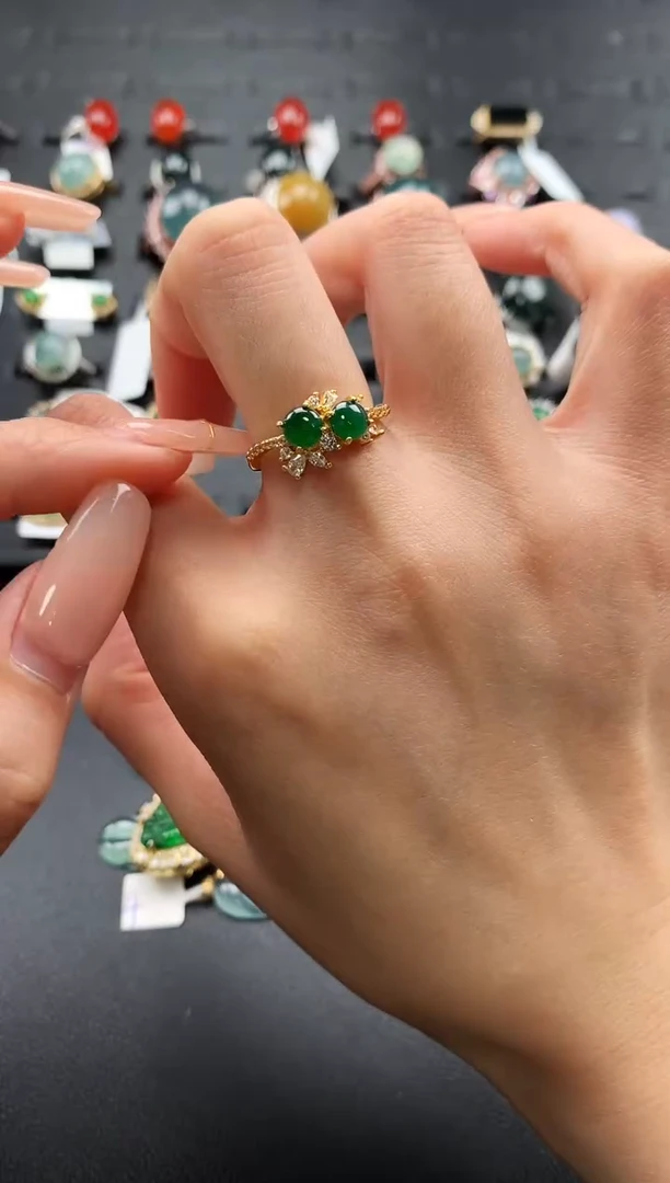 【闪购商品】翡翠戒指未镶嵌54765876878