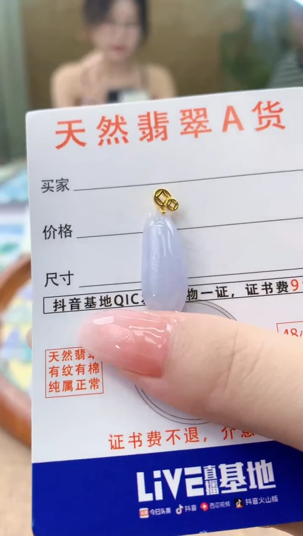 颈饰未镶嵌翡翠天然A货翡翠挂件