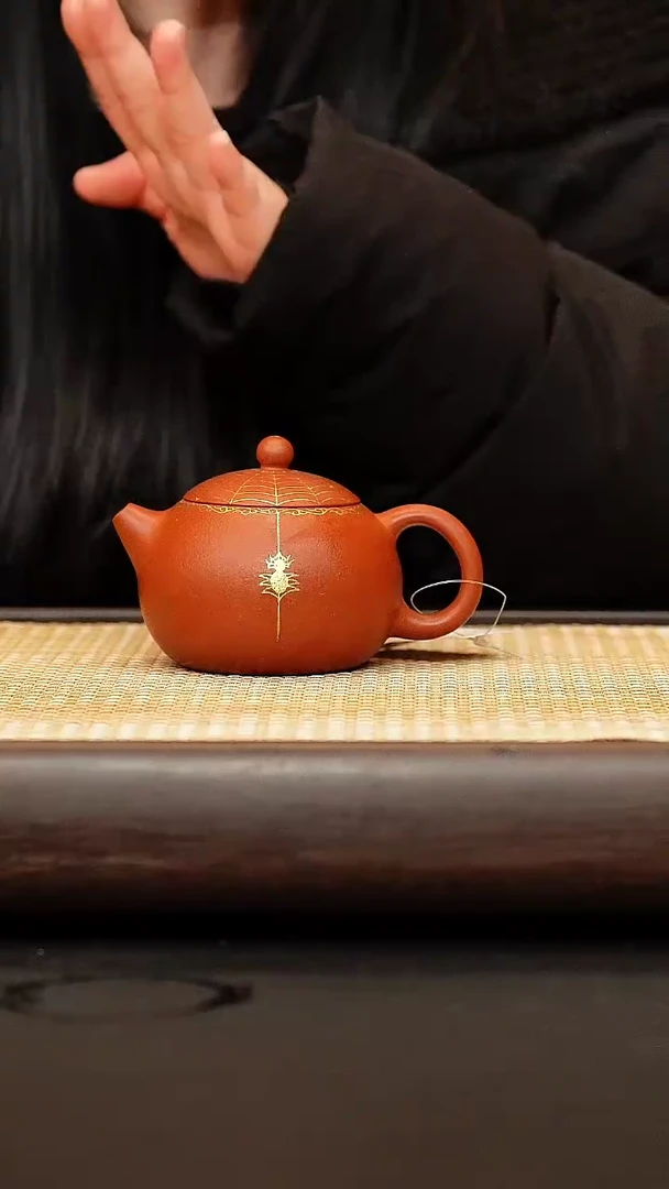 茶壶紫砂喜从天降朱泥 西施 180cc