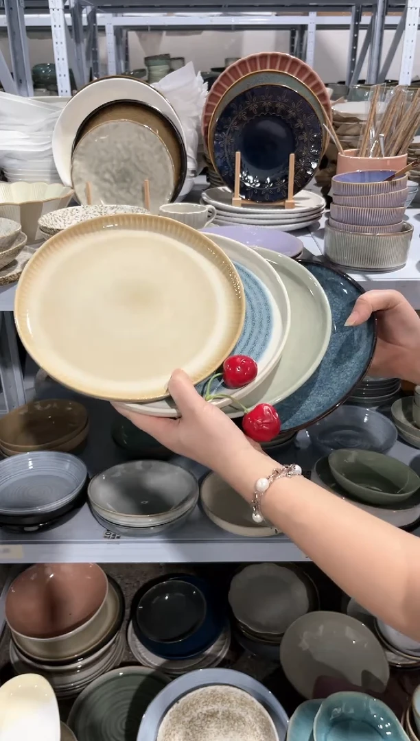 【闪购商品】瓷片外贸尾货瑕疵满20包邮X4 小盘组合