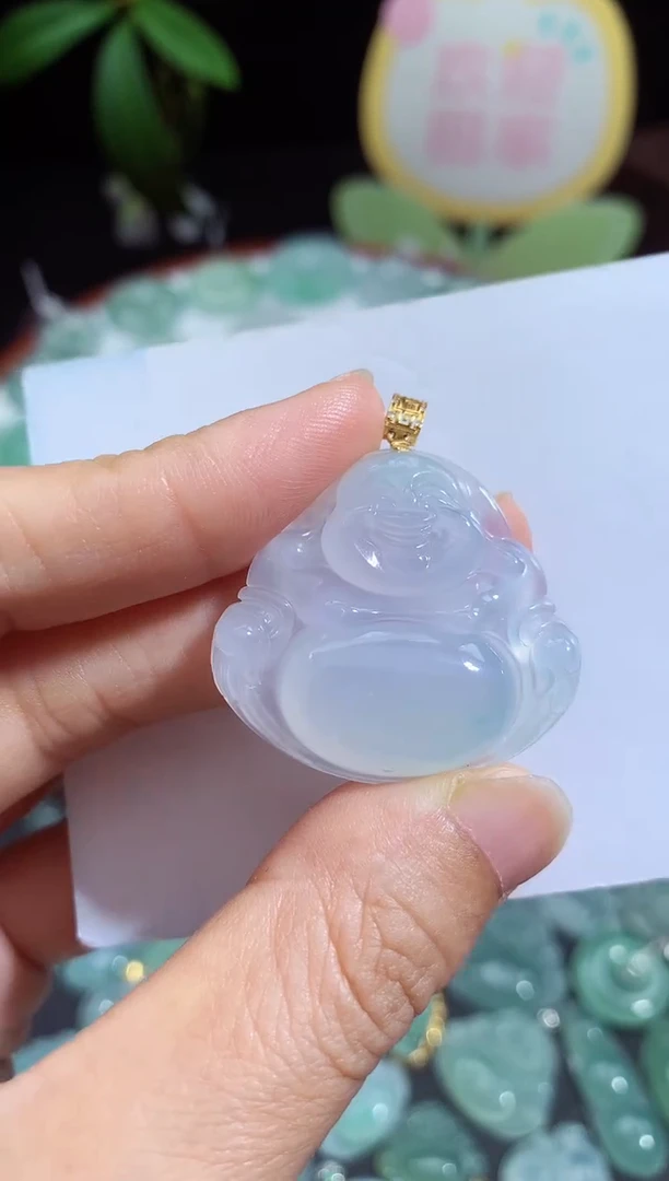 颈饰未镶嵌翡翠佛公