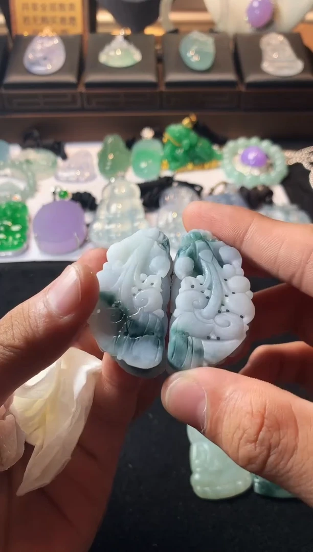 未镶嵌定制翡翠龙**喵5036毛货不退不换