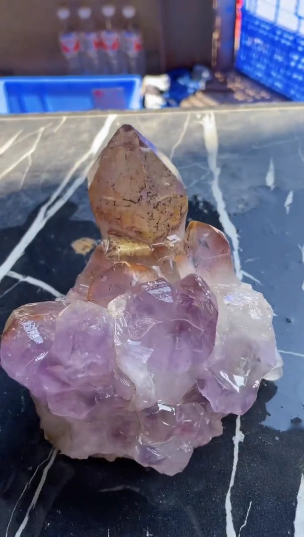 【闪购商品】水晶原石未镶嵌天然紫水晶原石摆件拍2单99发1