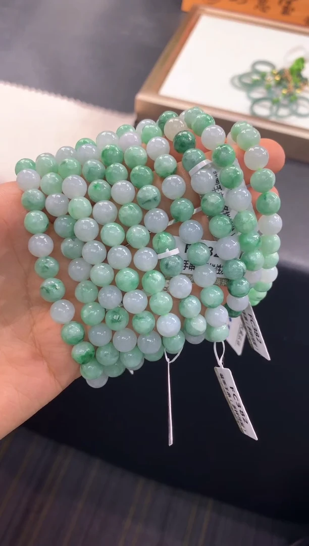 未镶嵌手链翡翠FC382 翡翠手串 多样性发其一
